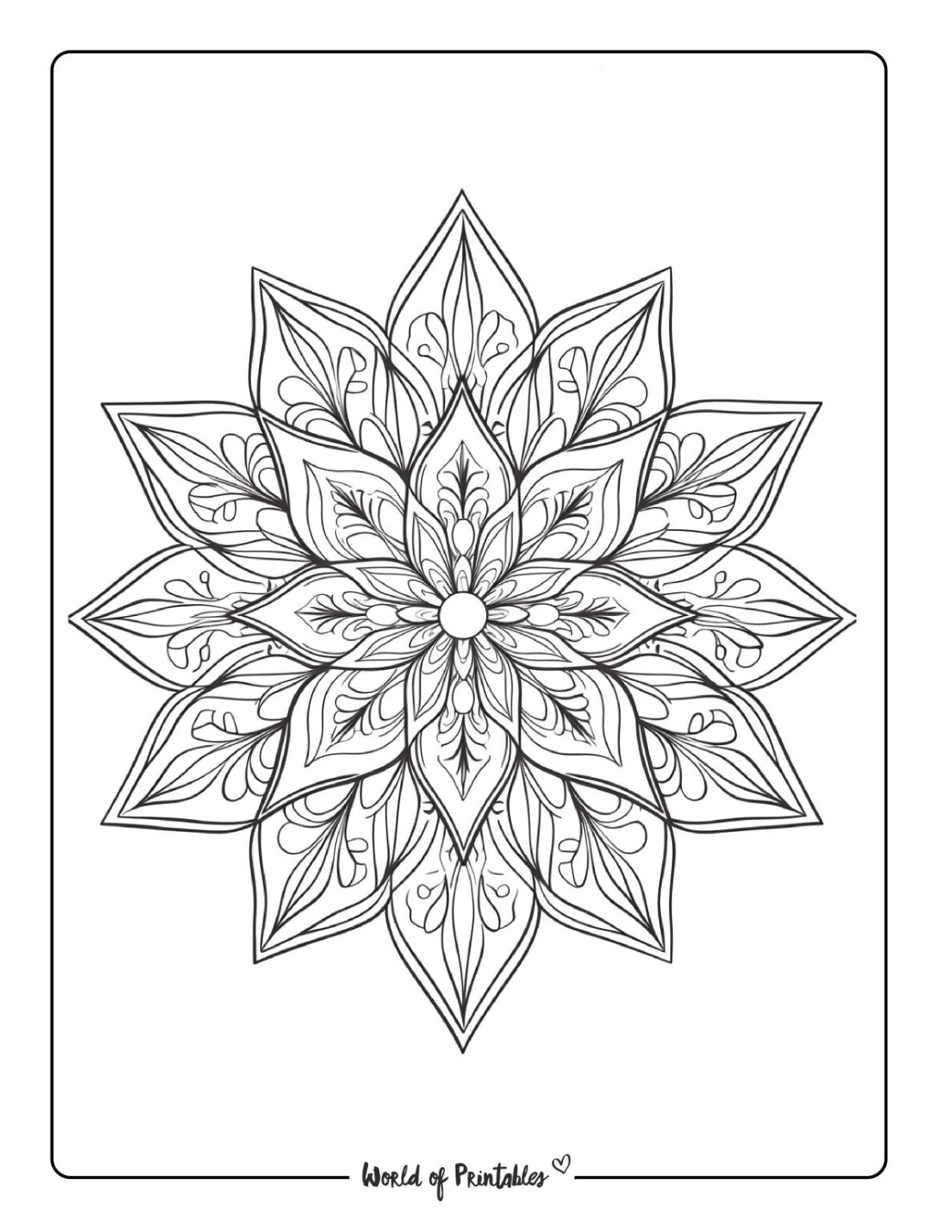 Mandala Coloring Pages World Of Printables Mandala Coloring Pages World Of Printables