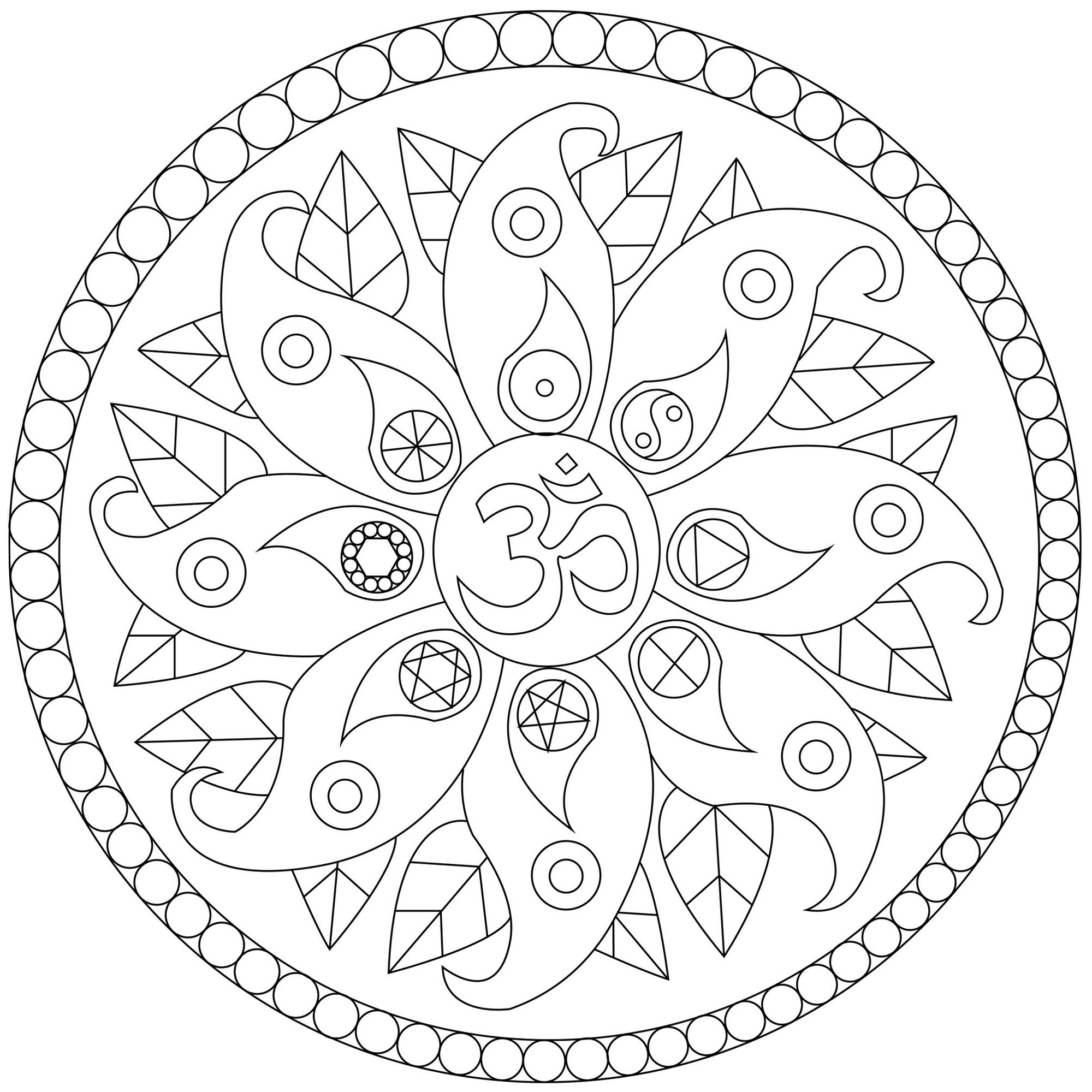 mandala color page