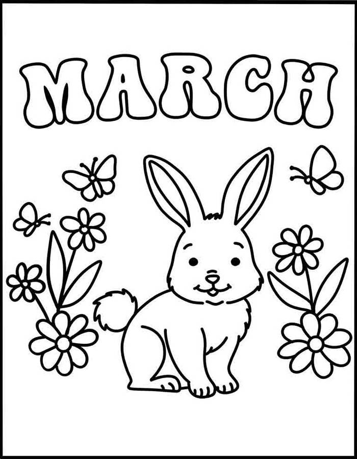 March Coloring Pages Free Printable PDF March Coloring Pages Free Printable PDF