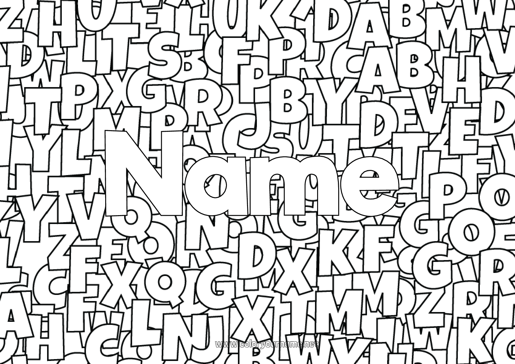 name coloring pages name coloring pages