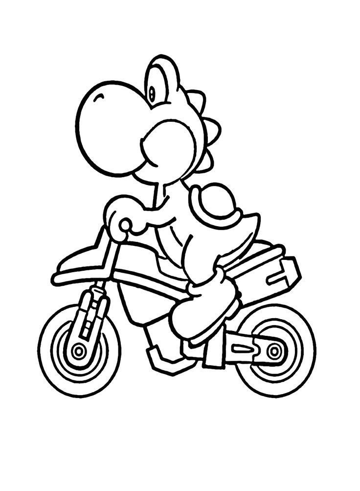 Mario Cart Coloring Pages 2025 