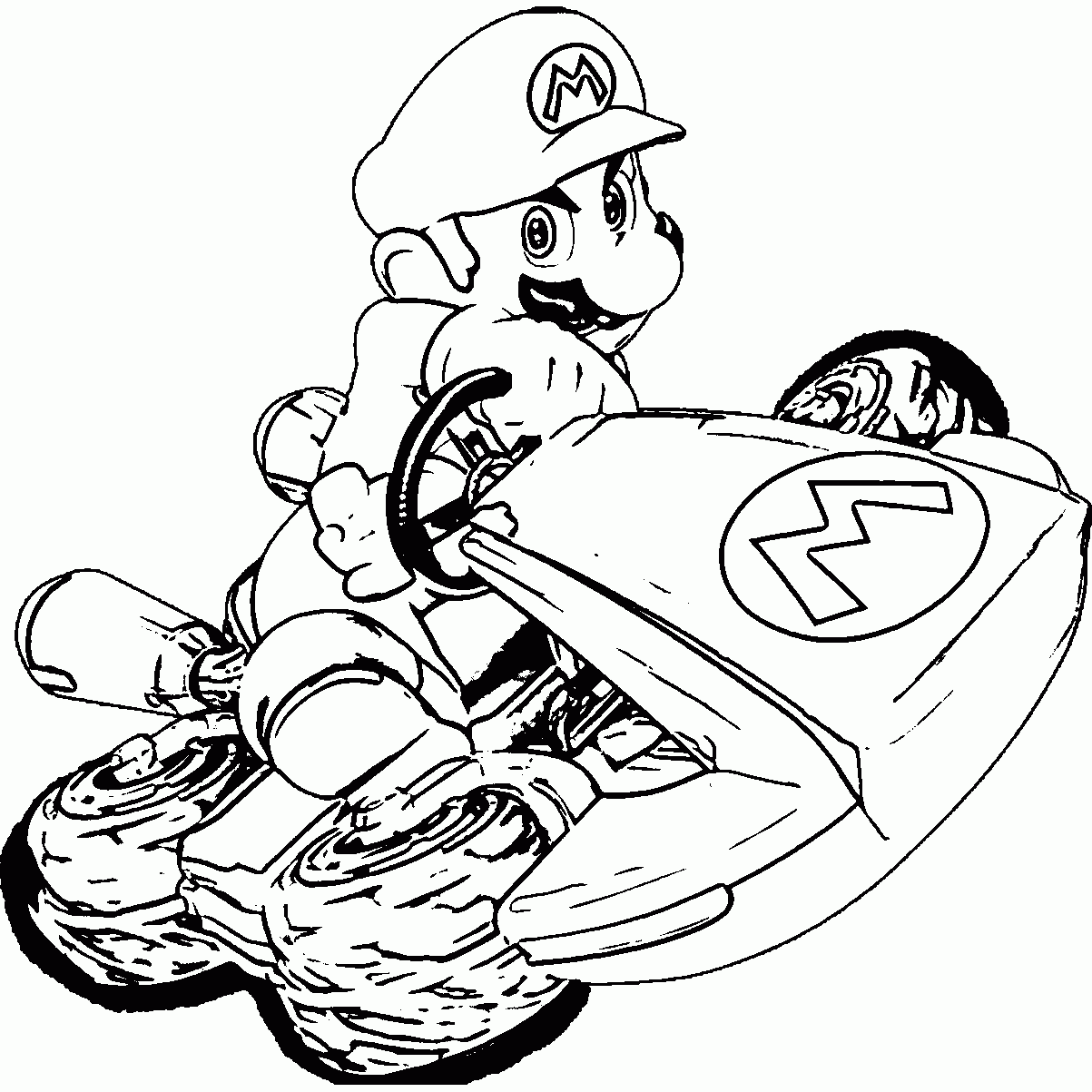 Mario Kart Coloring Pages Books 100 FREE And Printable Mario Kart Coloring Pages Books 100 FREE And Printable
