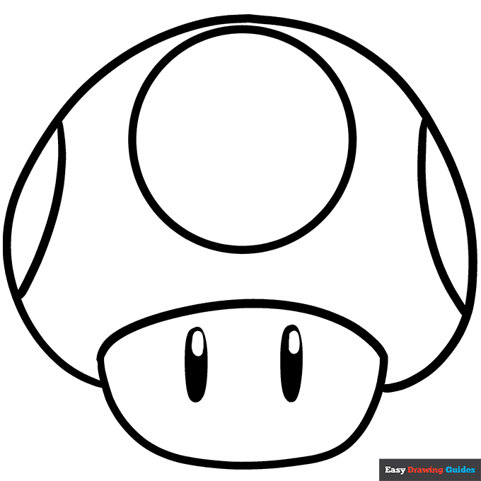 mushroom coloring page