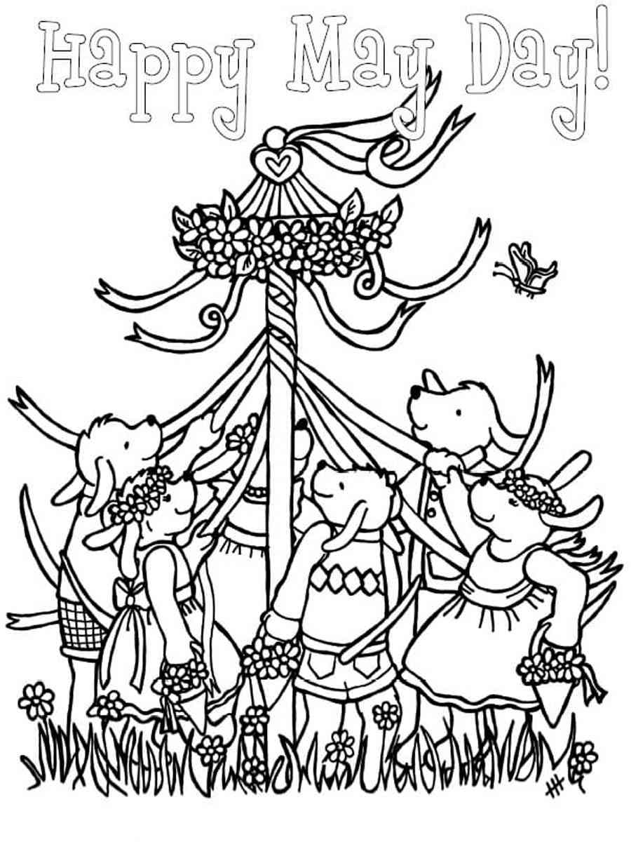 May Day Coloring Page Free Printable May Day Coloring Page Free Printable