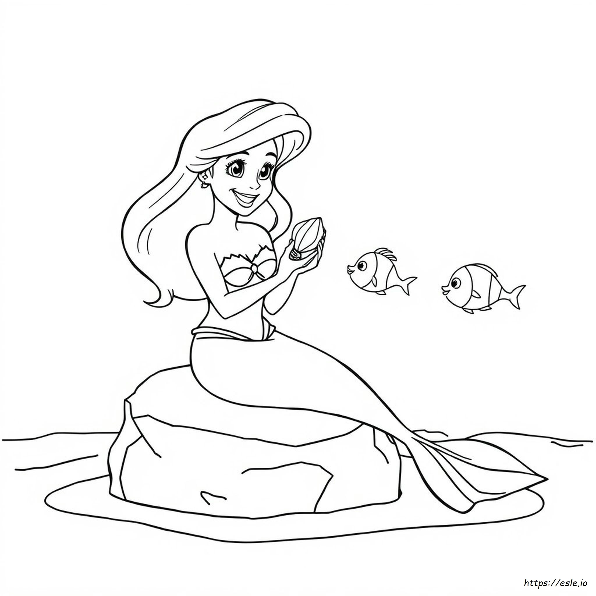 Mermaid Coloring Pages Ariel