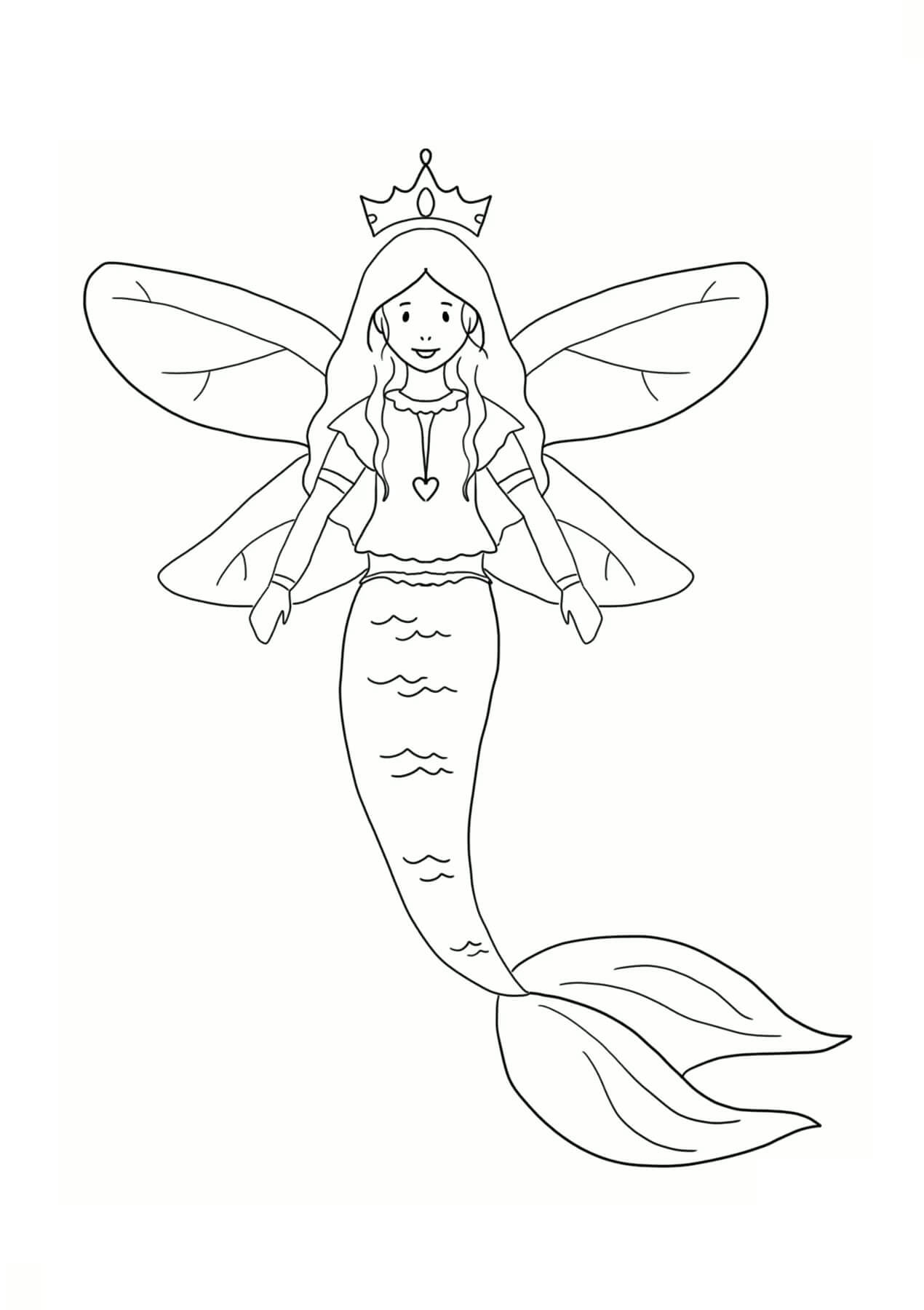 fairy coloring page