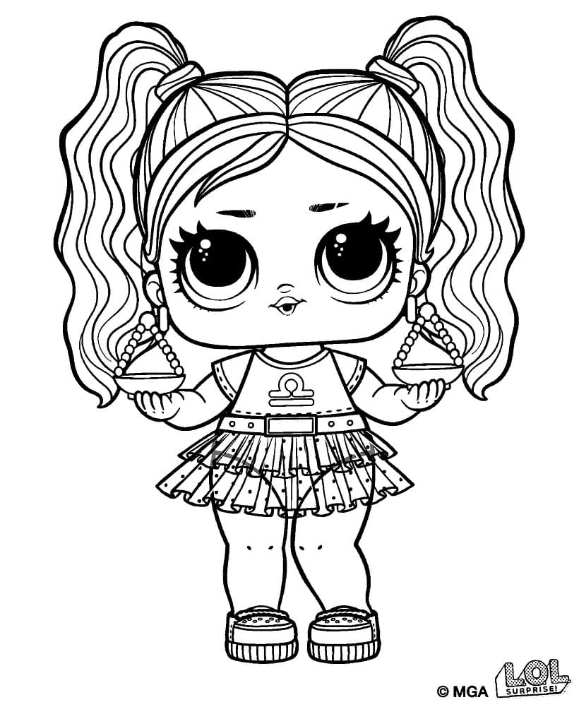 Mermaid Lol Doll Coloring Page Coloring Pages