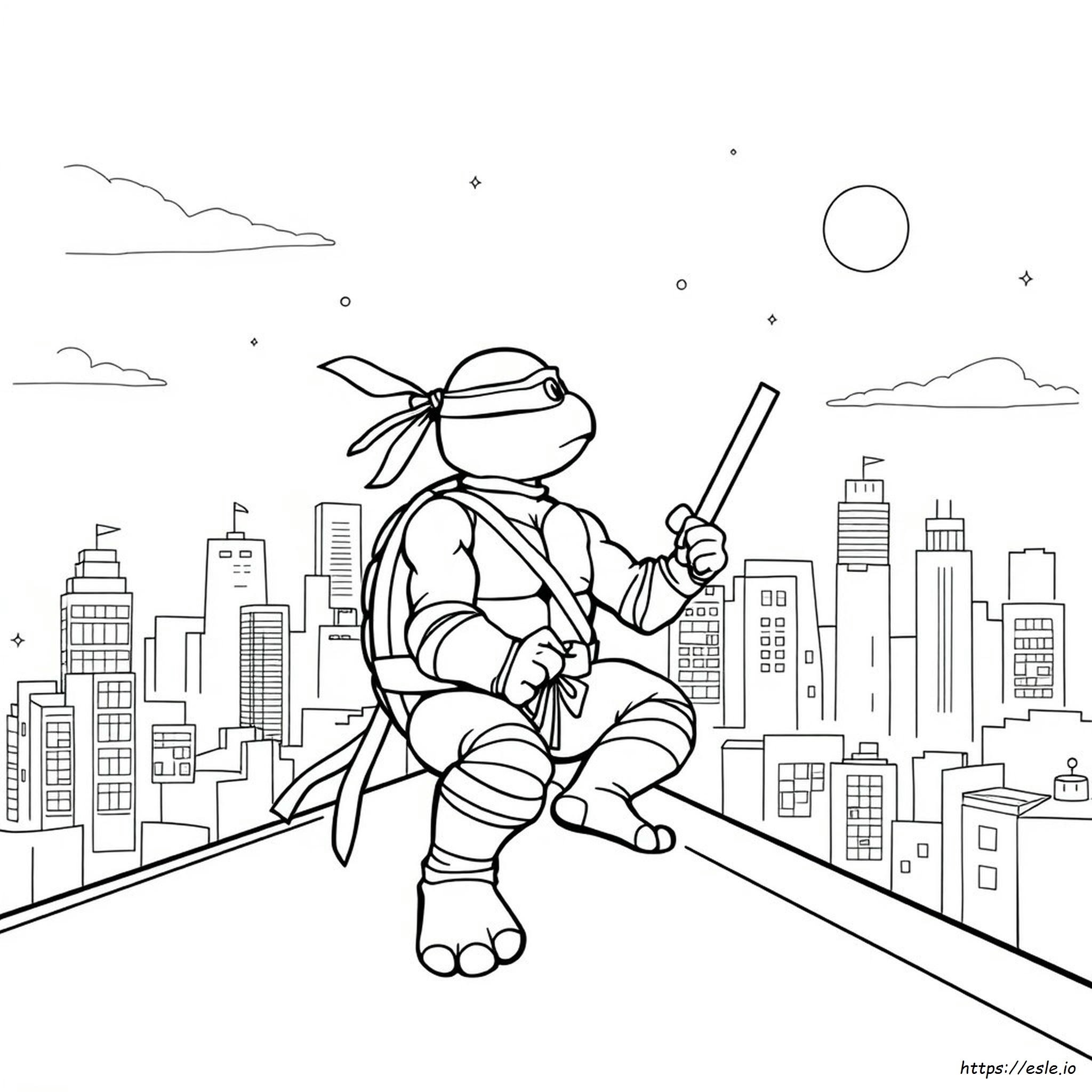 Michelangelo Ninja Turtle Coloring Page Michelangelo Ninja Turtle Coloring Page