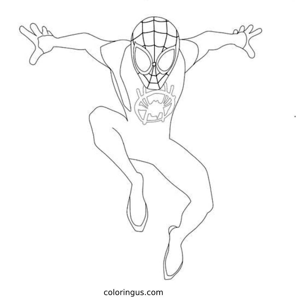 miles morales coloring pages
