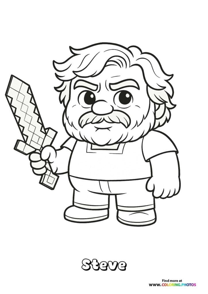 Minecraft Movie Coloring Pages For Kids