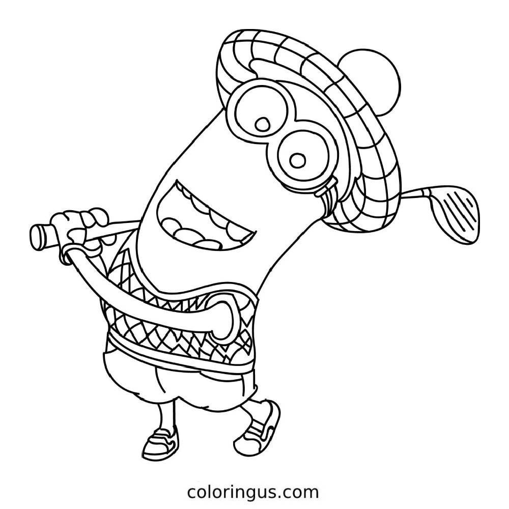 Minions Coloring Pages Free Printable PDF 