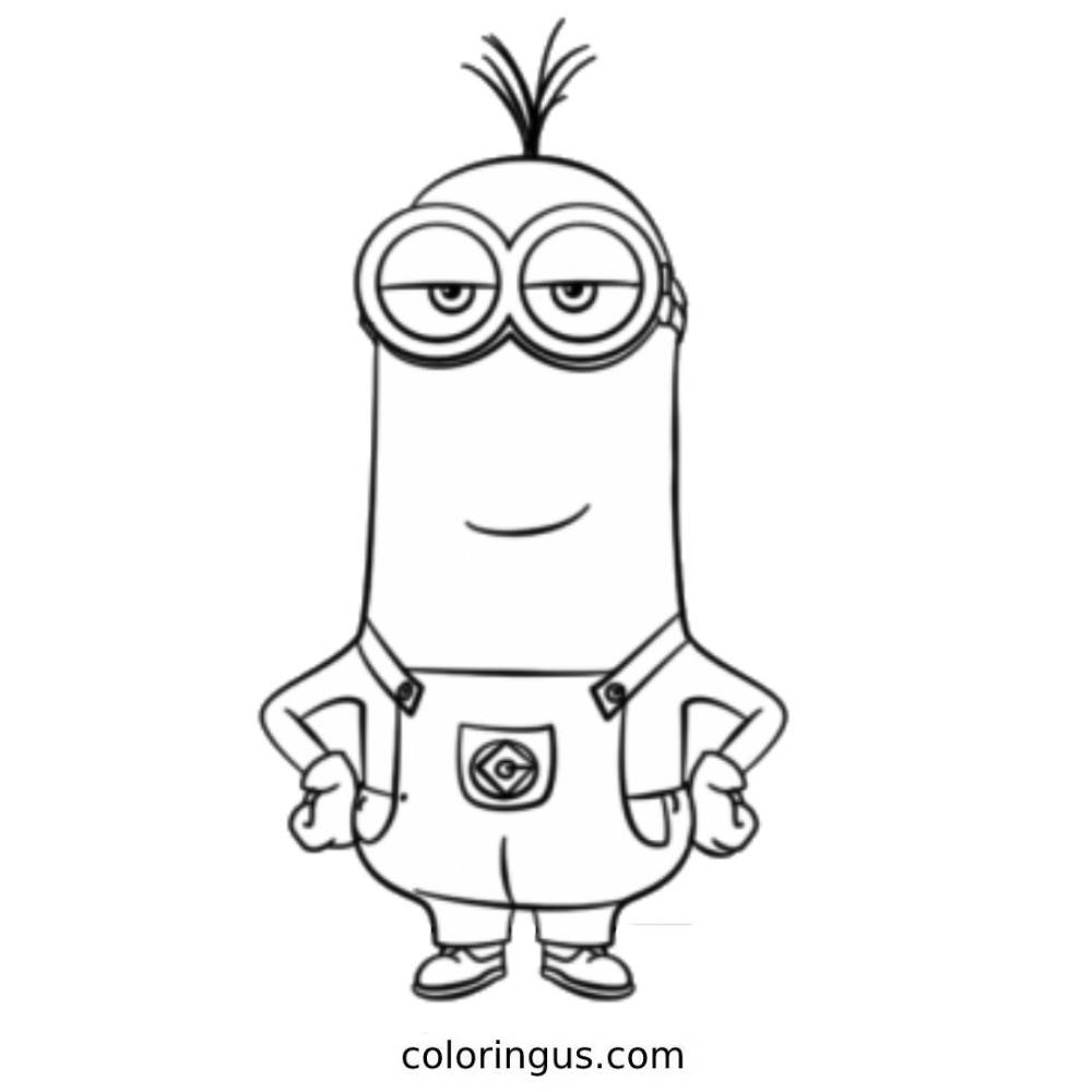 minion coloring page