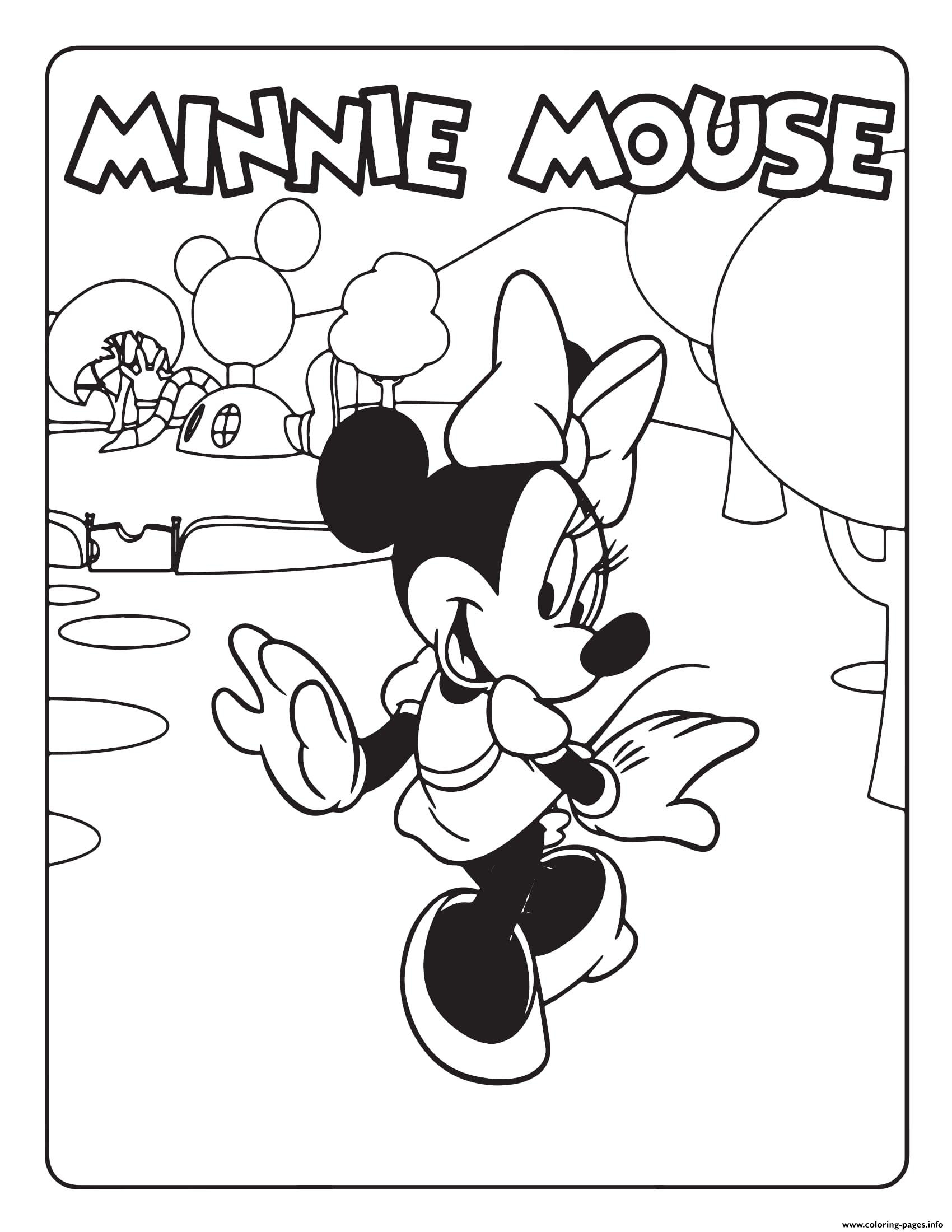 Minnie Mouse Coloring Pages Printable Minnie Mouse Coloring Pages Printable