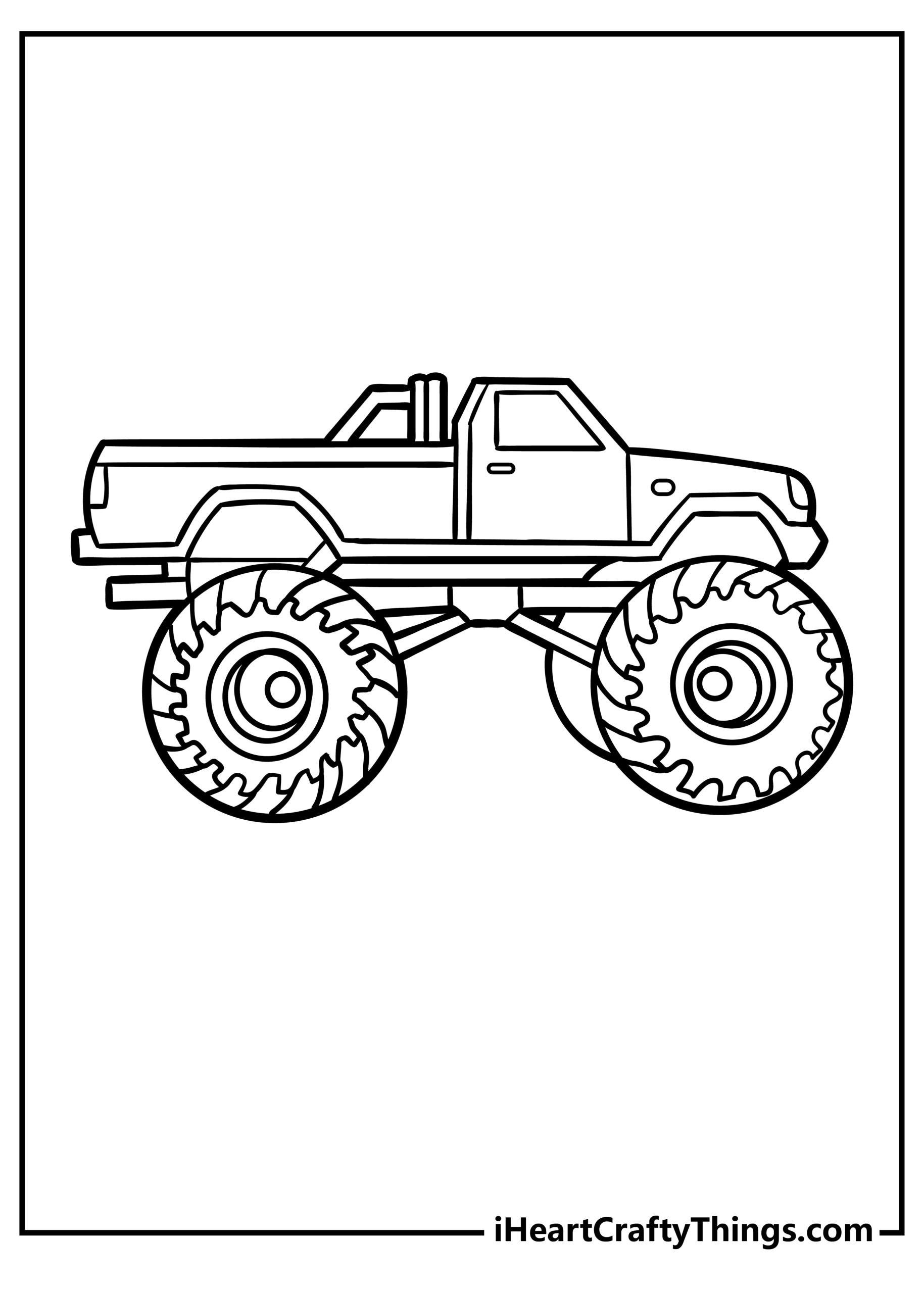 Monster Truck Printable Coloring Pages 2025