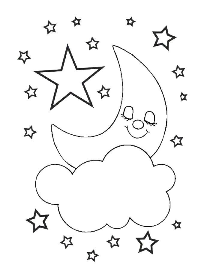 Moon Coloring Pages Free Printable PDF Moon Coloring Pages Free Printable PDF