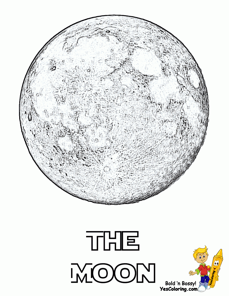 Moon Coloring Pages Print Coloring Home
