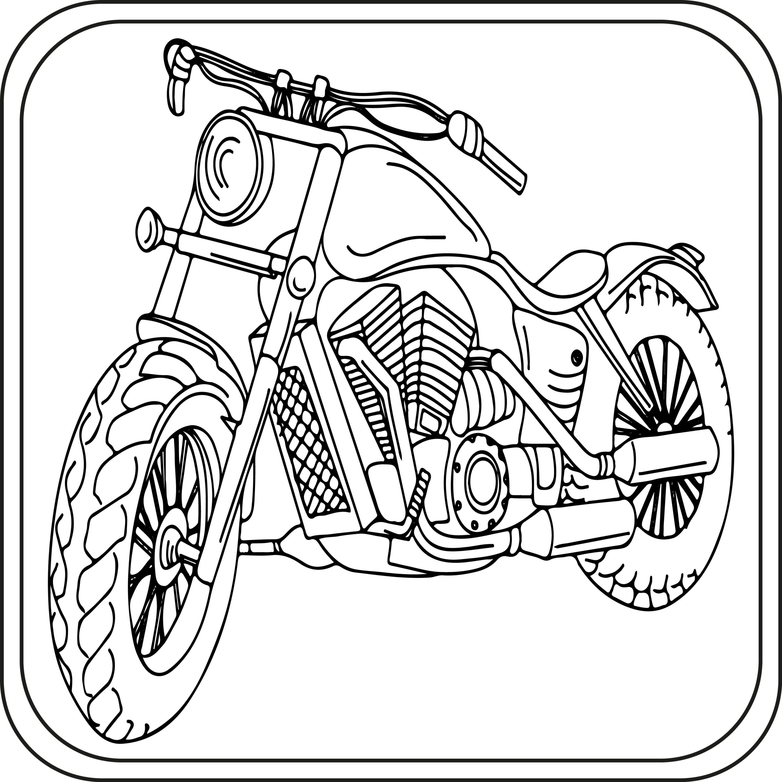 Motorcycle Coloring Pages