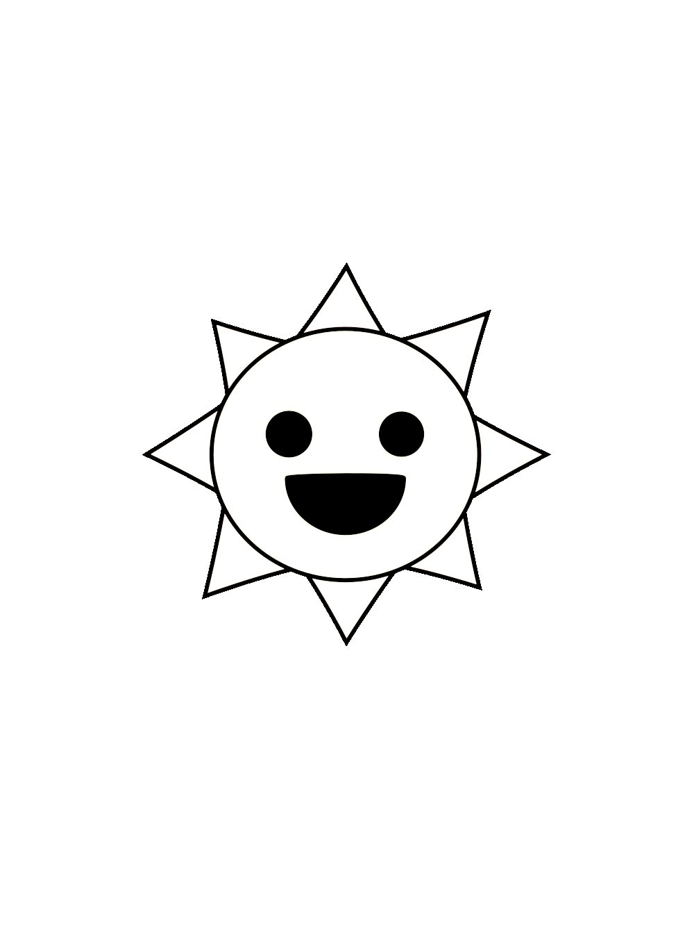 Mr Sun Coloring Page Mr Sun Coloring Page