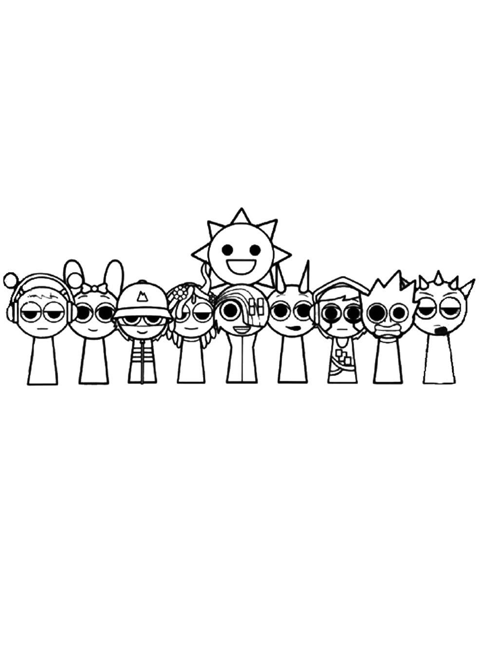 Mr Tree Coloring Page