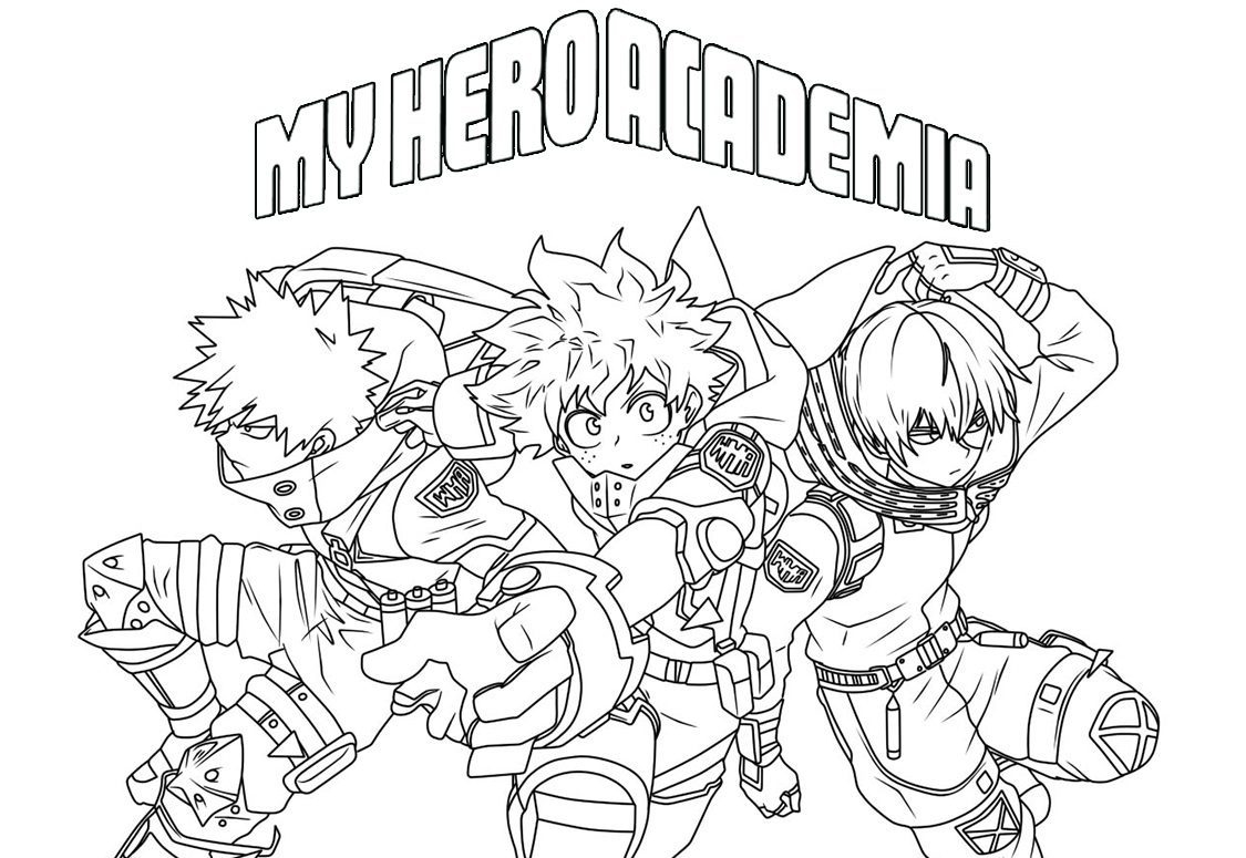 My Hero Academia Coloring Pages Printable Book For Kids My Hero Academia Coloring Pages Printable Book For Kids