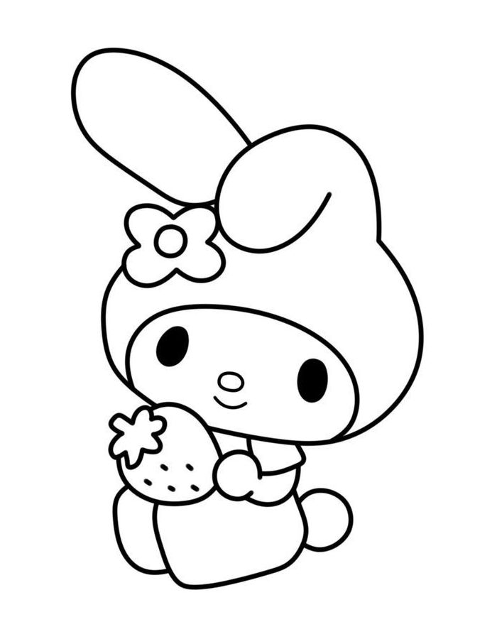 My Melody Coloring Pages Free Printable PDF My Melody Coloring Pages Free Printable PDF