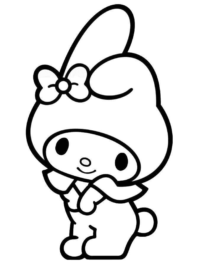 My Melody Coloring Pages Free Printable PDF My Melody Coloring Pages Free Printable PDF