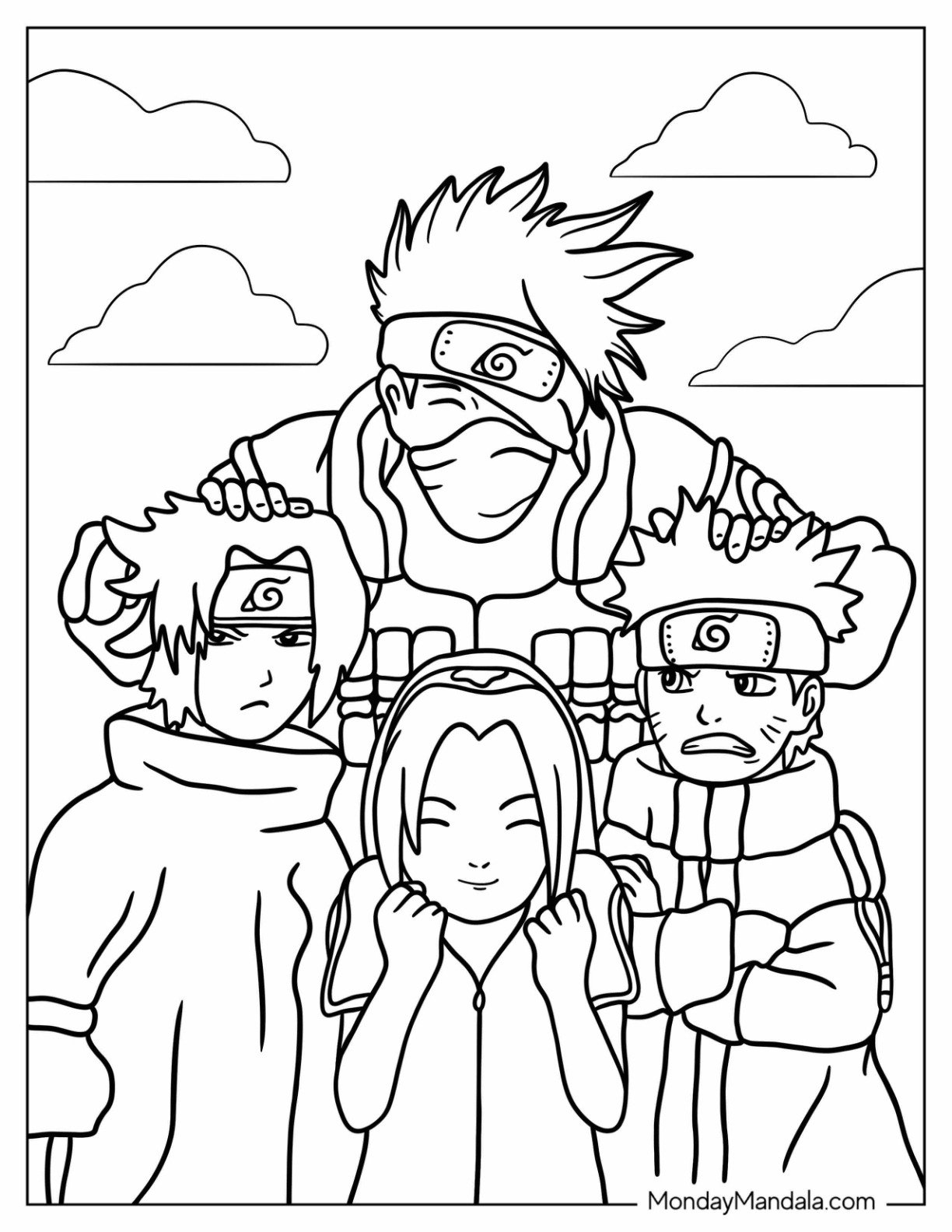 Naruto Coloring Pages Printable Pdf Infoupdate