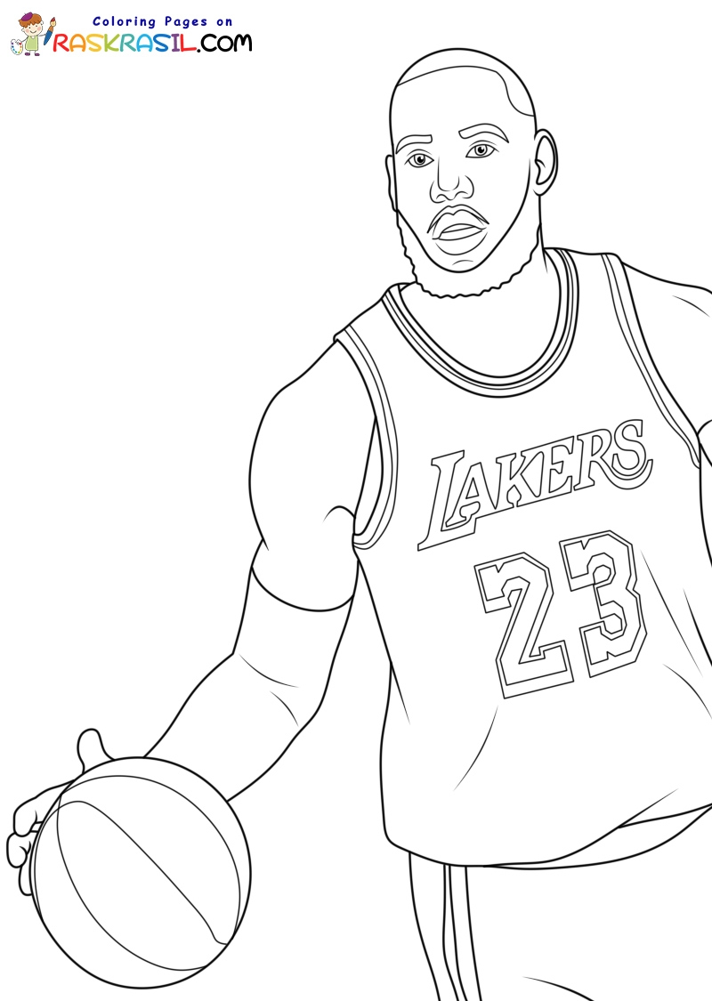 NBA Coloring Pages NBA Coloring Pages