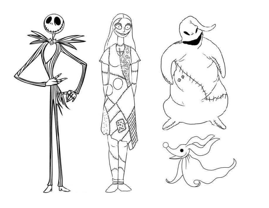 Nightmare Before Christmas 4 Coloring Page Download Print Or Color 