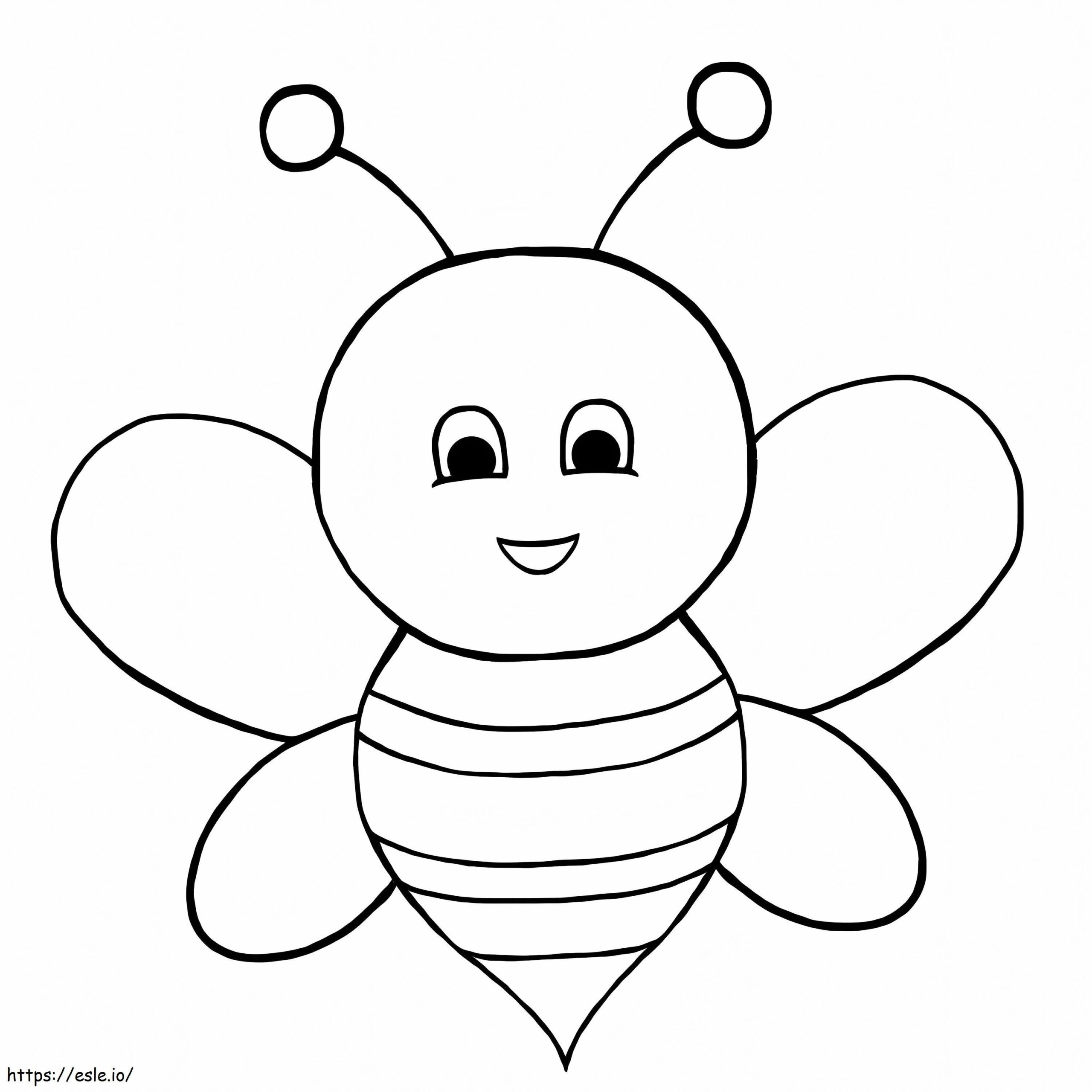 Normal Bee Coloring Page