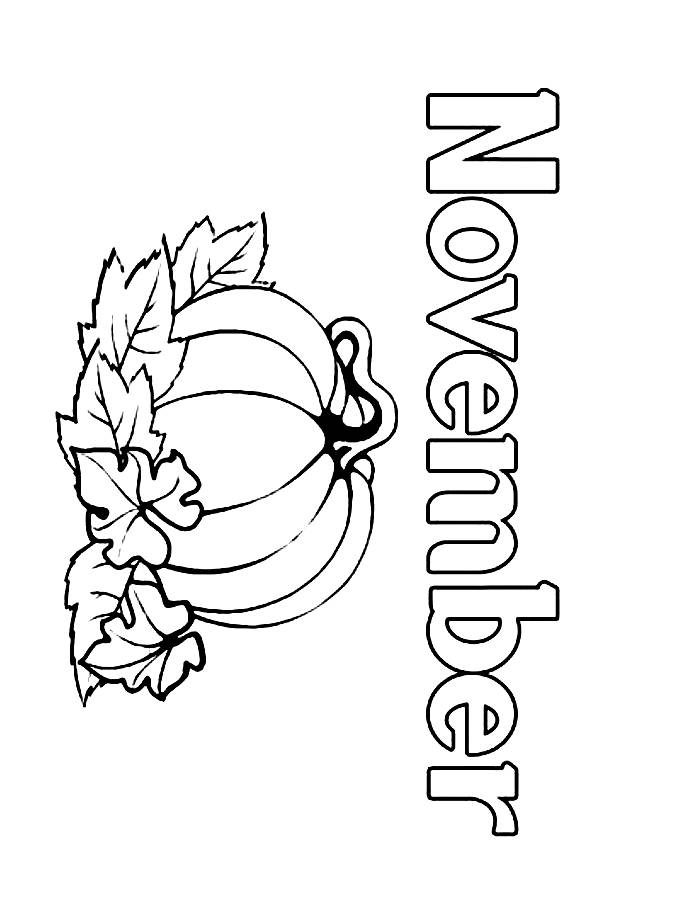 November Coloring Pages Free Printable PDF
