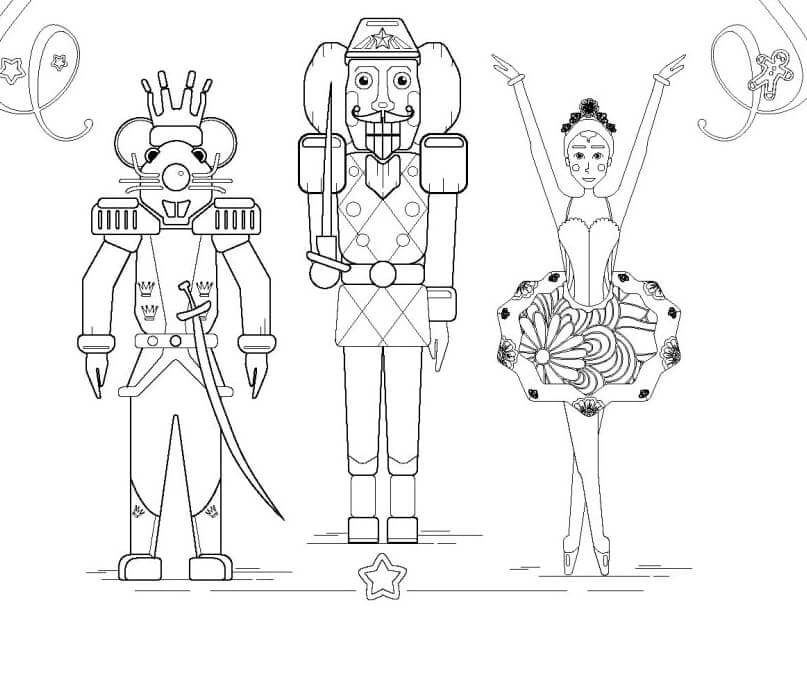 Nutcracker Ballet Coloring Pages