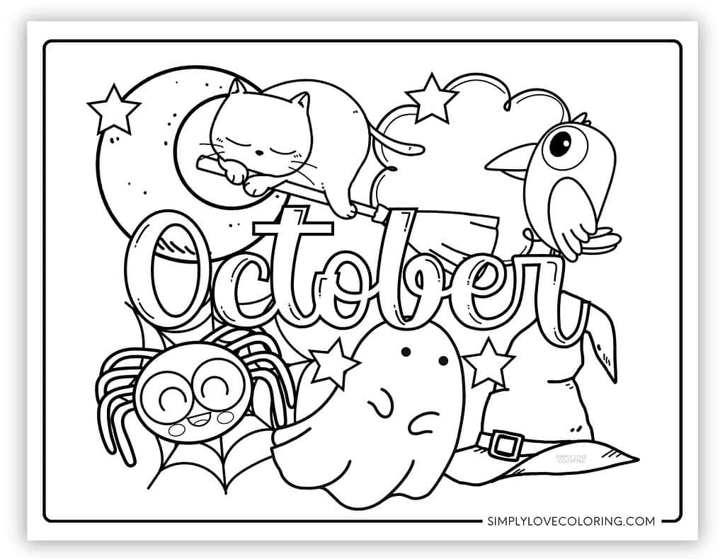 October Coloring Pages Free PDF Printables Simply Love Coloring October Coloring Pages Free PDF Printables Simply Love Coloring