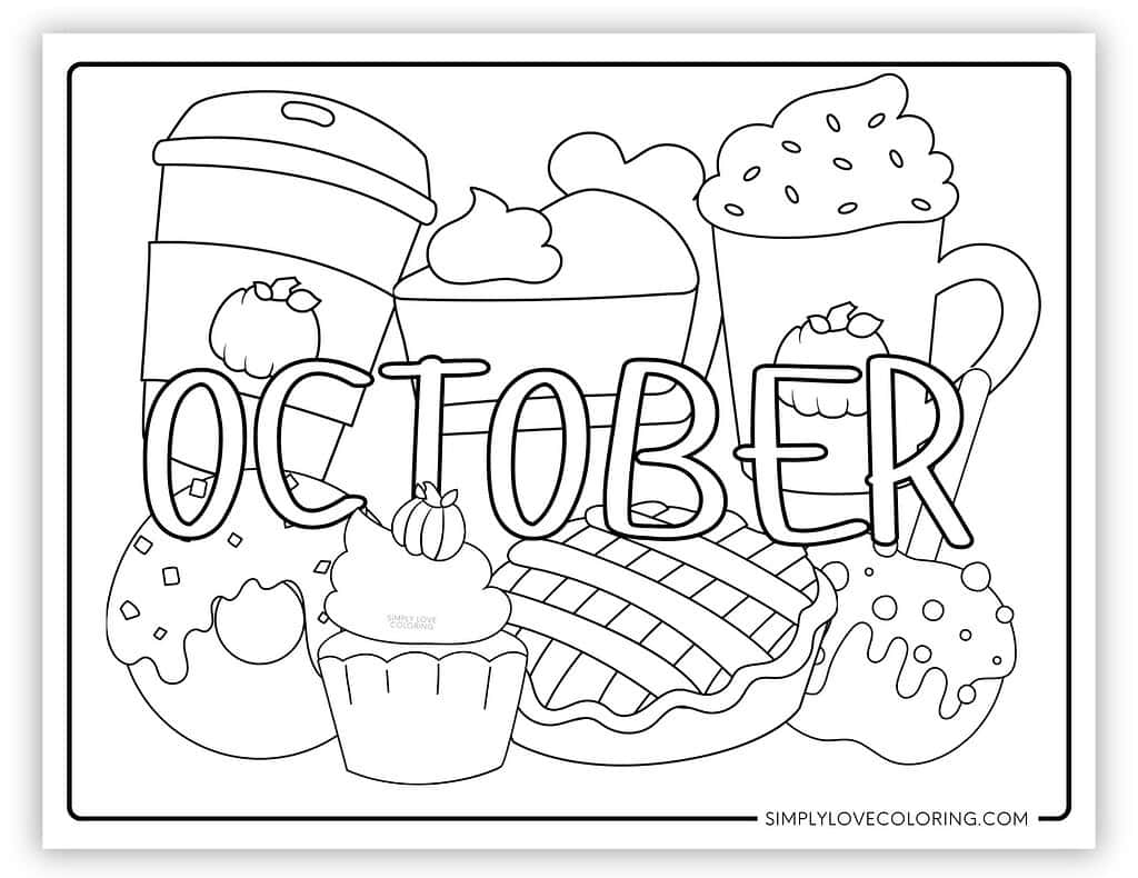 coloring pages october