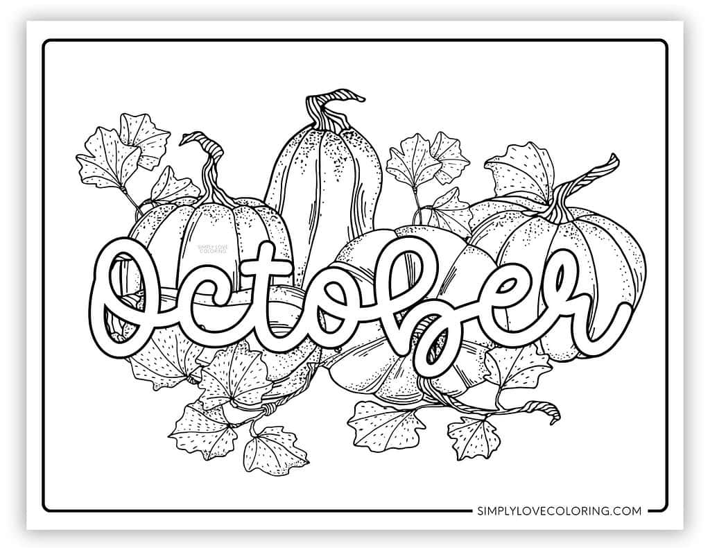 October Coloring Pages Free PDF Printables Simply Love Coloring October Coloring Pages Free PDF Printables Simply Love Coloring