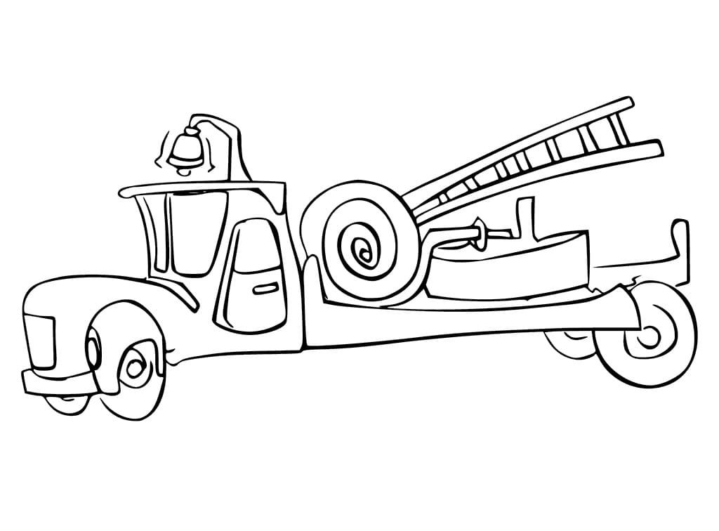 Old Fire Truck Coloring Page Download Print Or Color Online For Free