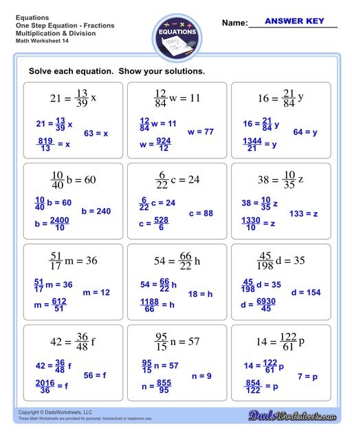 One Step Equations Worksheets Library One Step Equations Worksheets Library