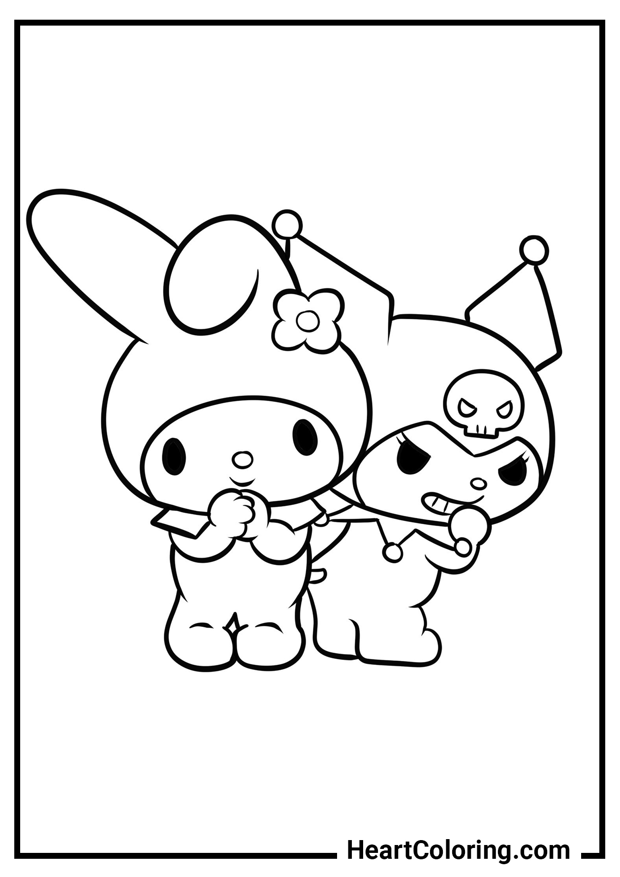 Onegai My Melody Coloring Page To Coloring Nation