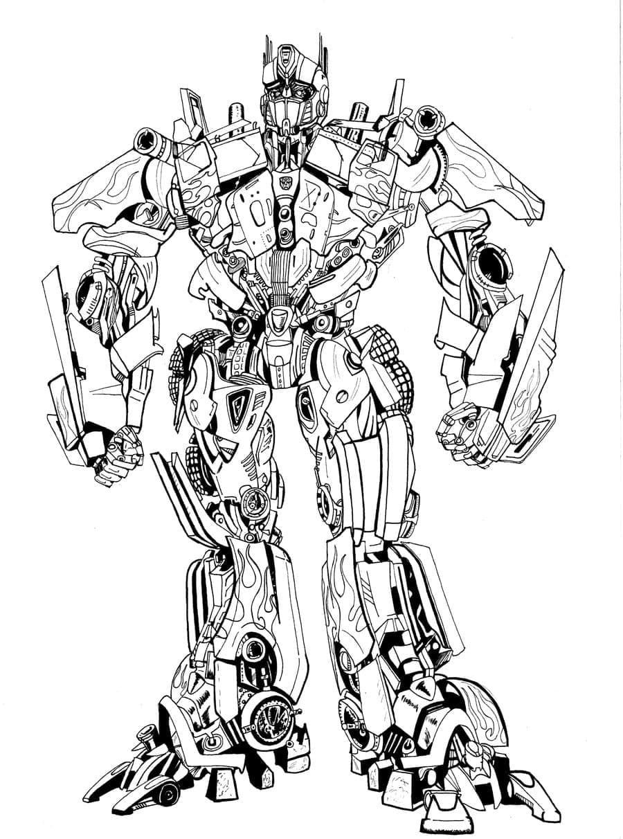 optimus prime color page