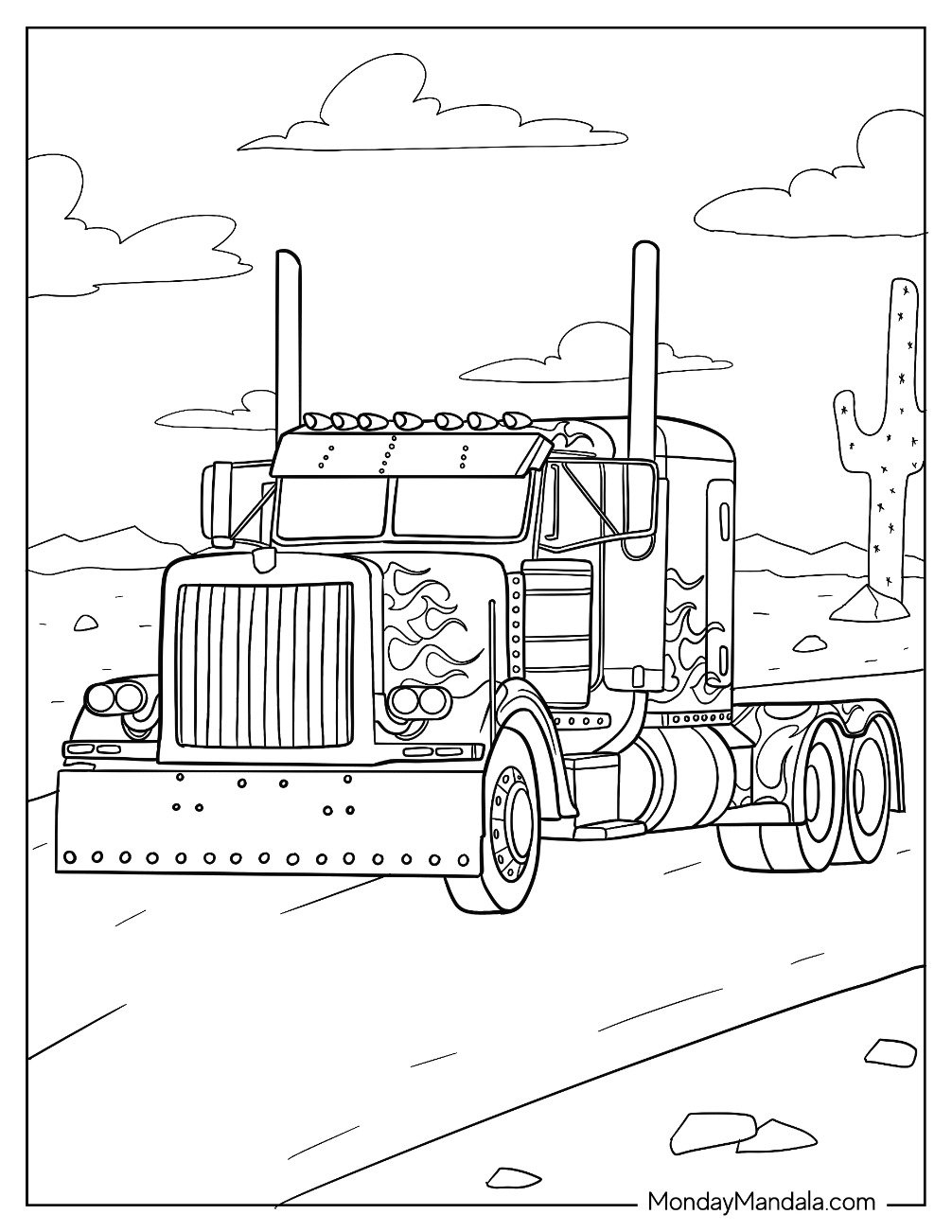 Optimus Prime Color Page