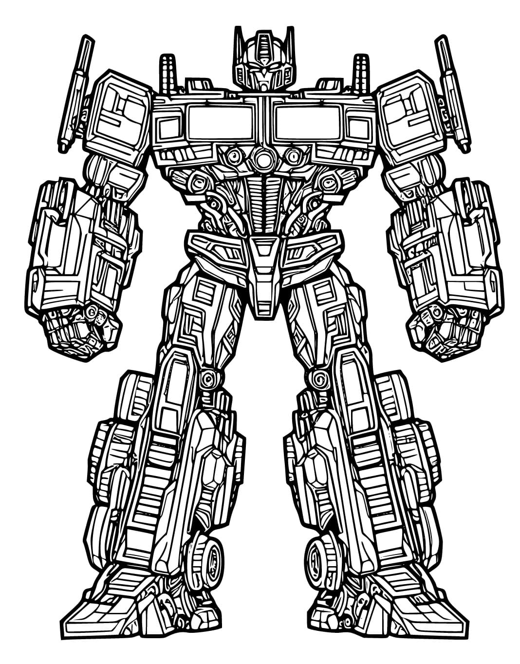 Optimus Prime Printable Coloring Page Download Print Or Color Online 