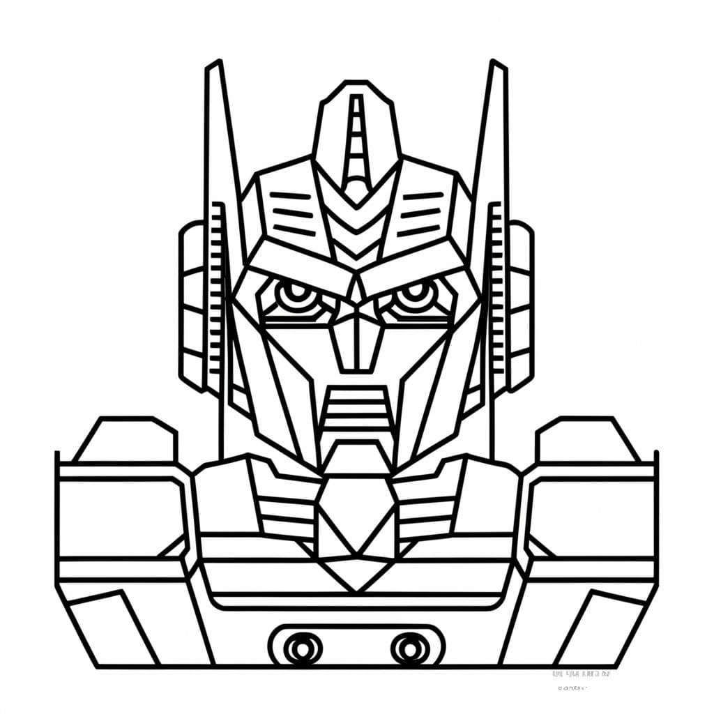 Optimus Prime Toy Coloring Page Download Print Or Color Online For Free