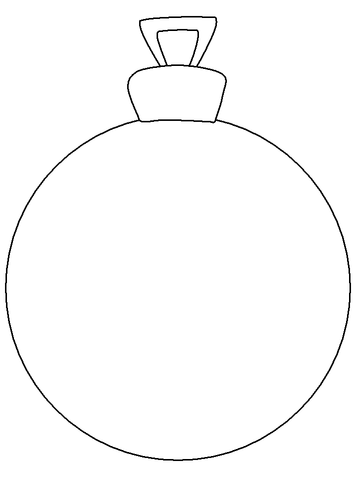 Ornament Christmas Coloring Pages Coloring Book 