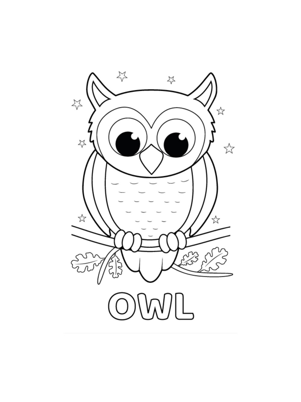 Owl Coloring Page Owl Coloring Page