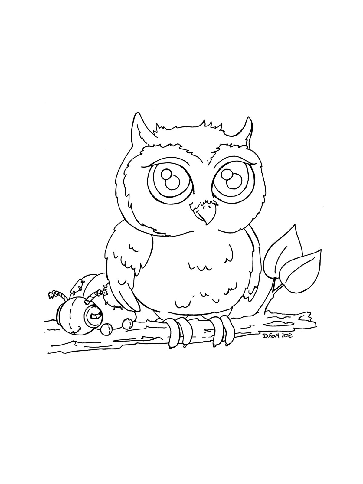 Owl Coloring Page Owl Coloring Page