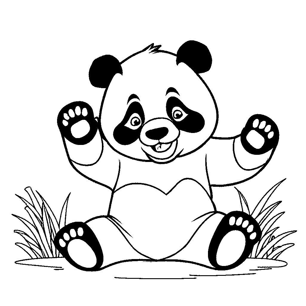 Panda Bear Coloring Page Lulu Pages Panda Bear Coloring Page Lulu Pages