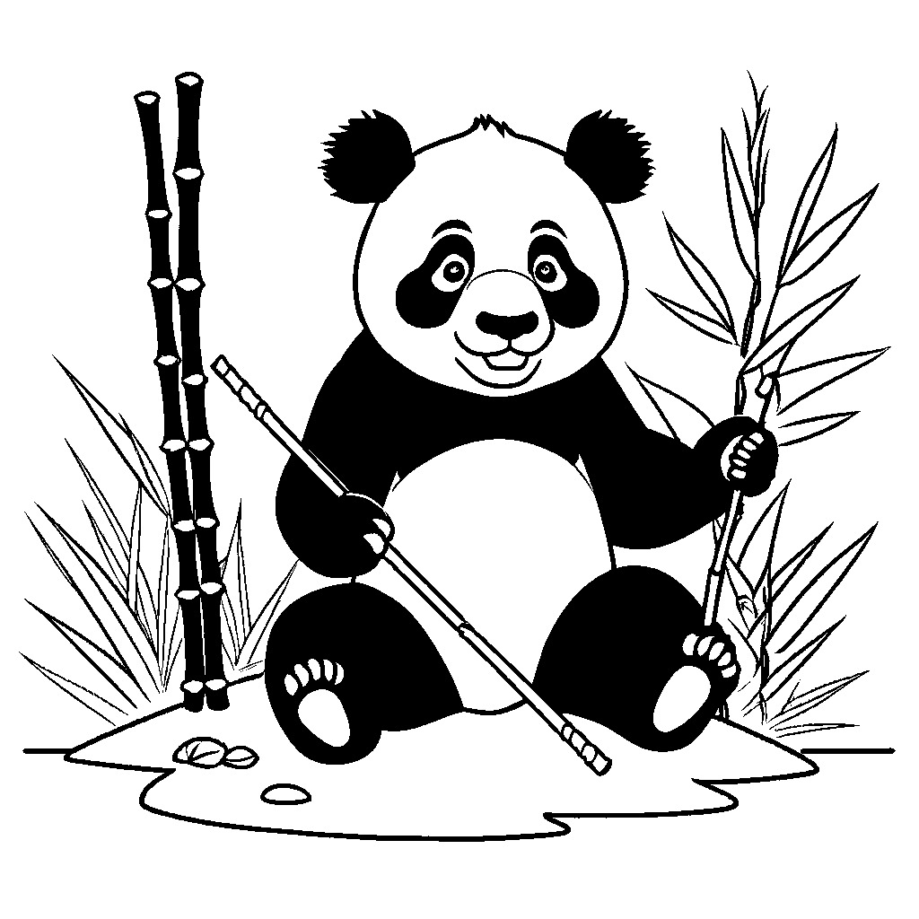 Panda Bear Coloring Page Lulu Pages Panda Bear Coloring Page Lulu Pages