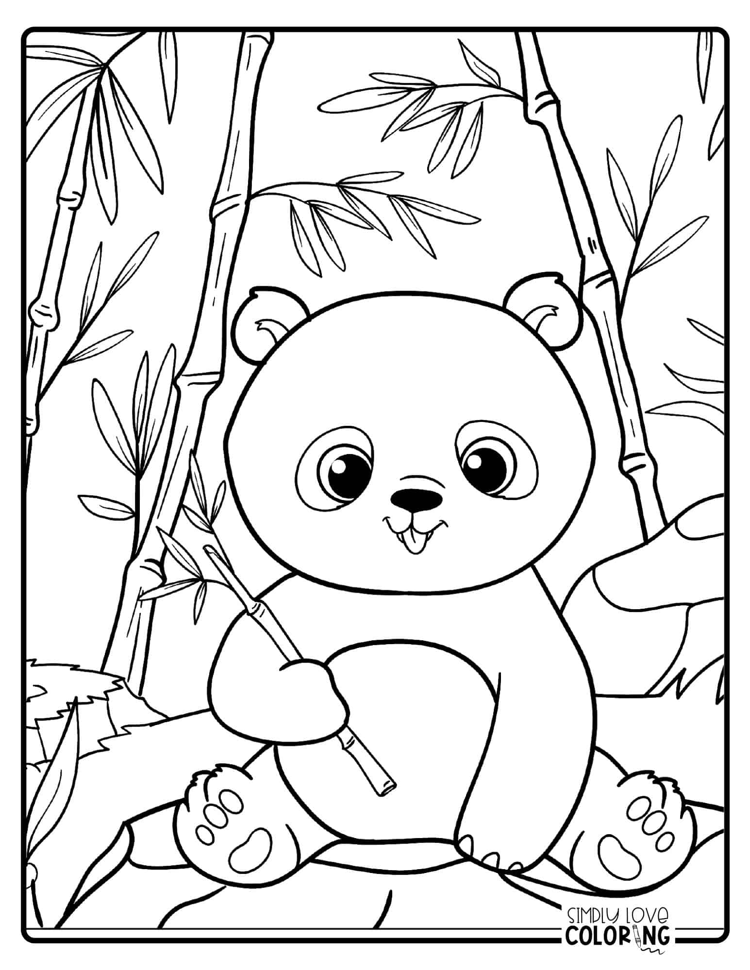 Panda Bear Coloring Pages Free PDF Printables Simply Love Coloring Panda Bear Coloring Pages Free PDF Printables Simply Love Coloring