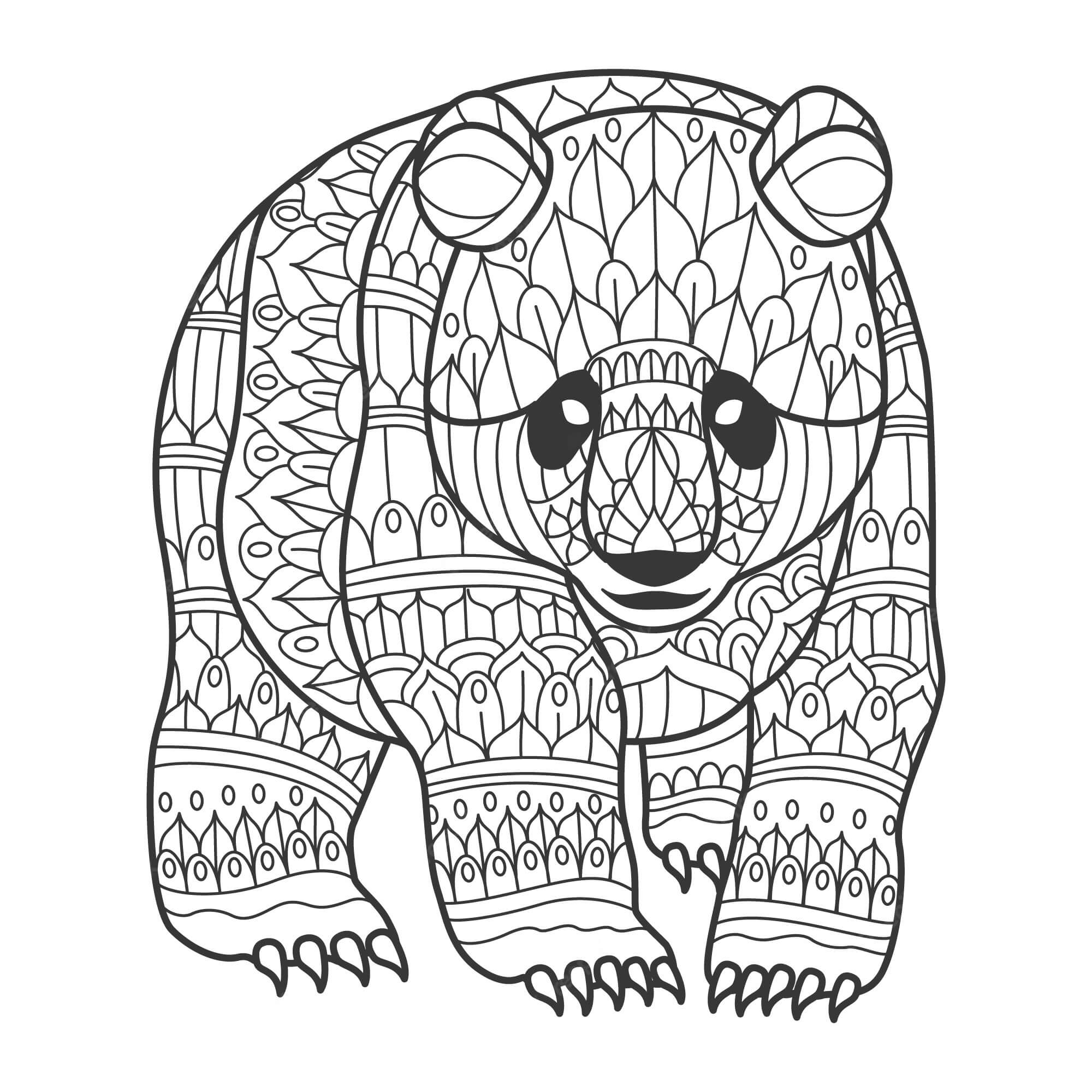 coloring page of a panda bear coloring page of a panda bear