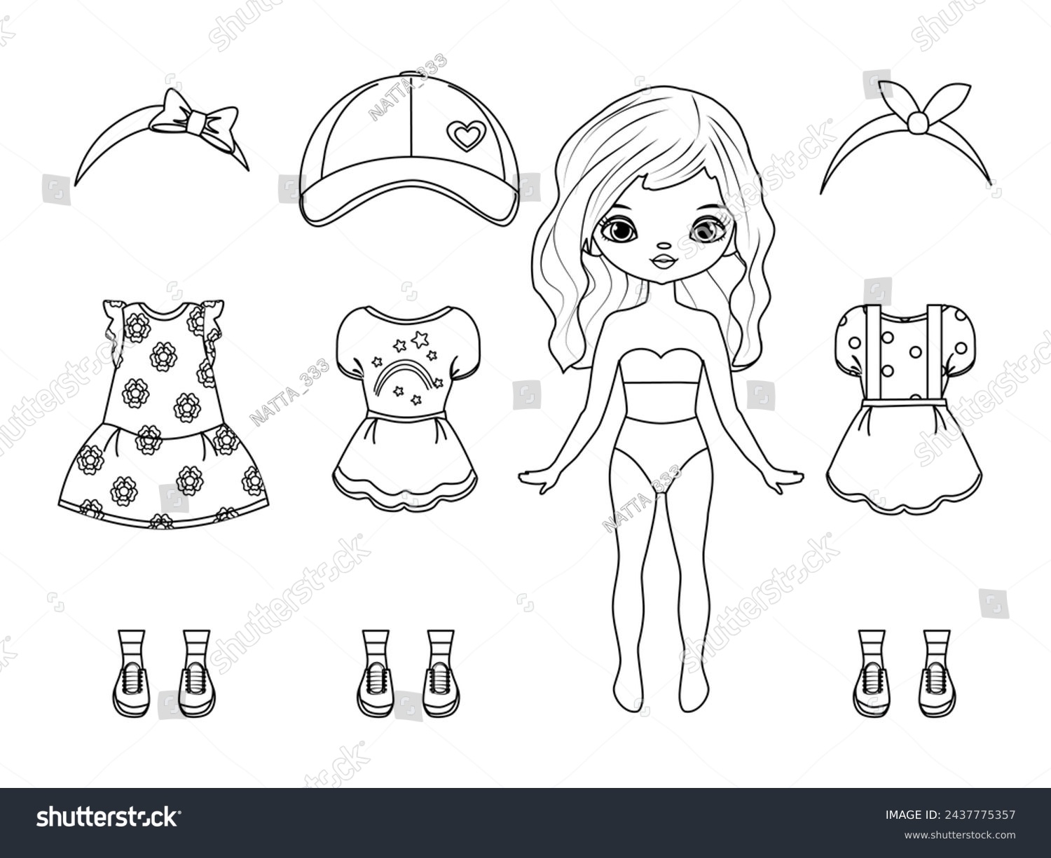doll coloring pages